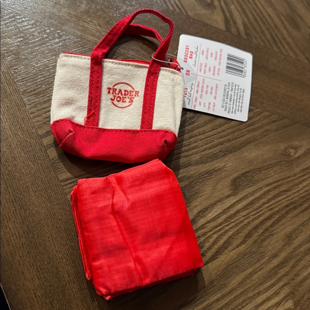 Trader Joe's Canvas Micro Tote Grocery Bag - Picture 2 of 3